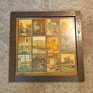 Harvest framed display